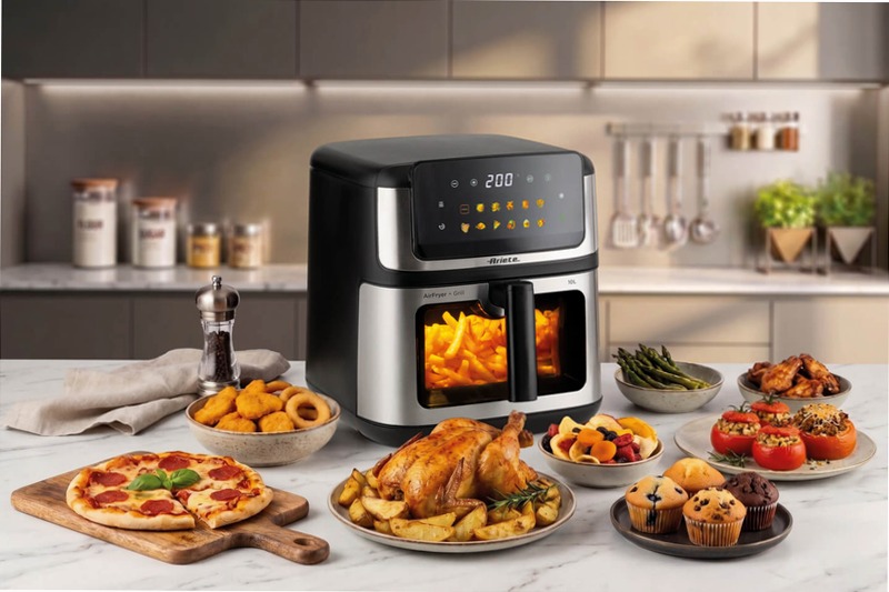 Friggitrice ad aria 10L Ariete 4642 Metal Titanio 10lt
