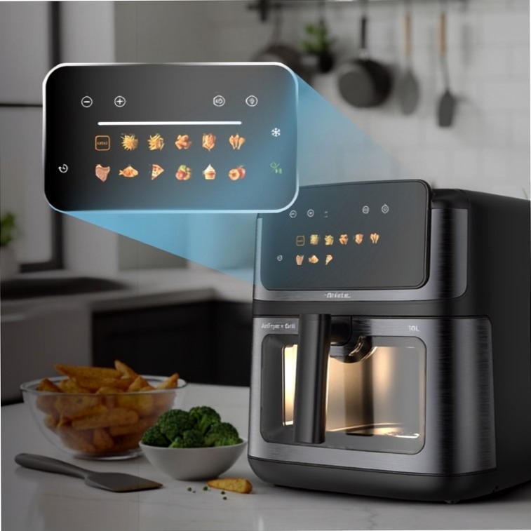 Friggitrice ad aria 10L Ariete 4642 Metal Titanio 10lt