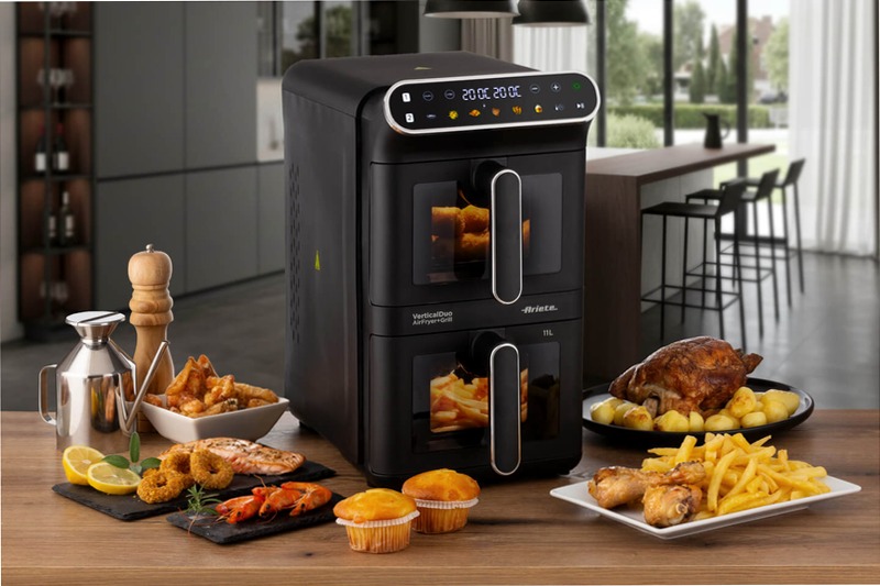 Friggitrice ad Aria Duo Vertical Ariete 11lt