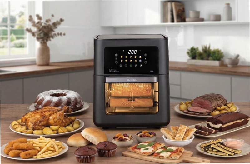 Friggitrice ad Aria e Forno 12L | Ariete 4641 Nero 12lt