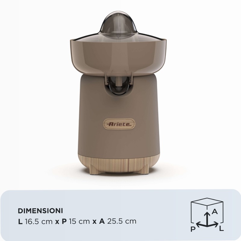 Spremiagrumi Breakfast Wood | Ariete 417 Tortora