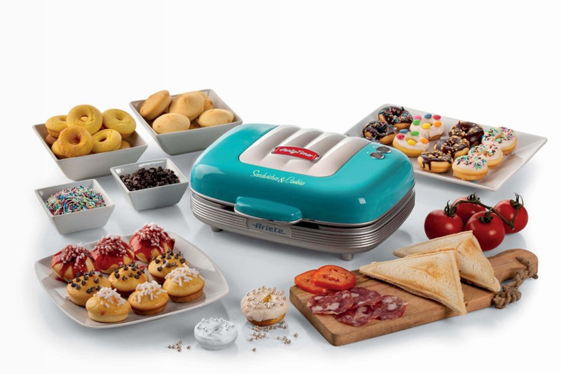 Piastra per Muffin, Sandwiches e Donuts Rossa | Party Time|Ariete 1972