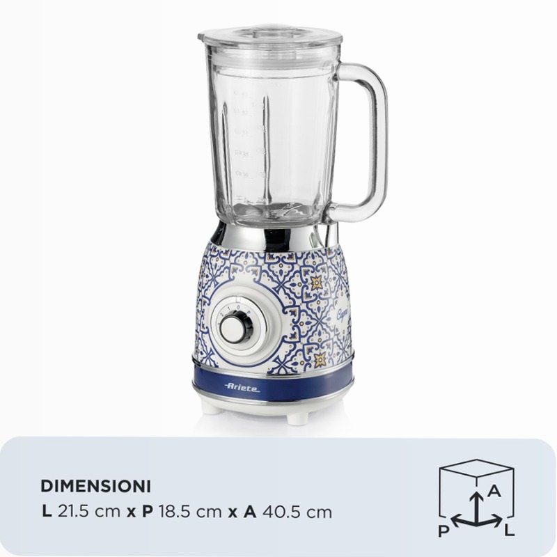 Frullatore Elettrico Capri Ariete 583 Blu
