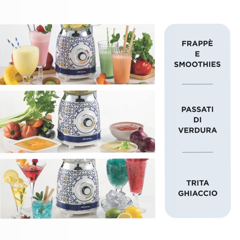 Frullatore Elettrico Capri Ariete 583 Blu