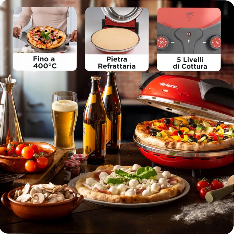 Forno per pizza fatta in casa | Forno Pizza in 4 minuti | Ariete 909