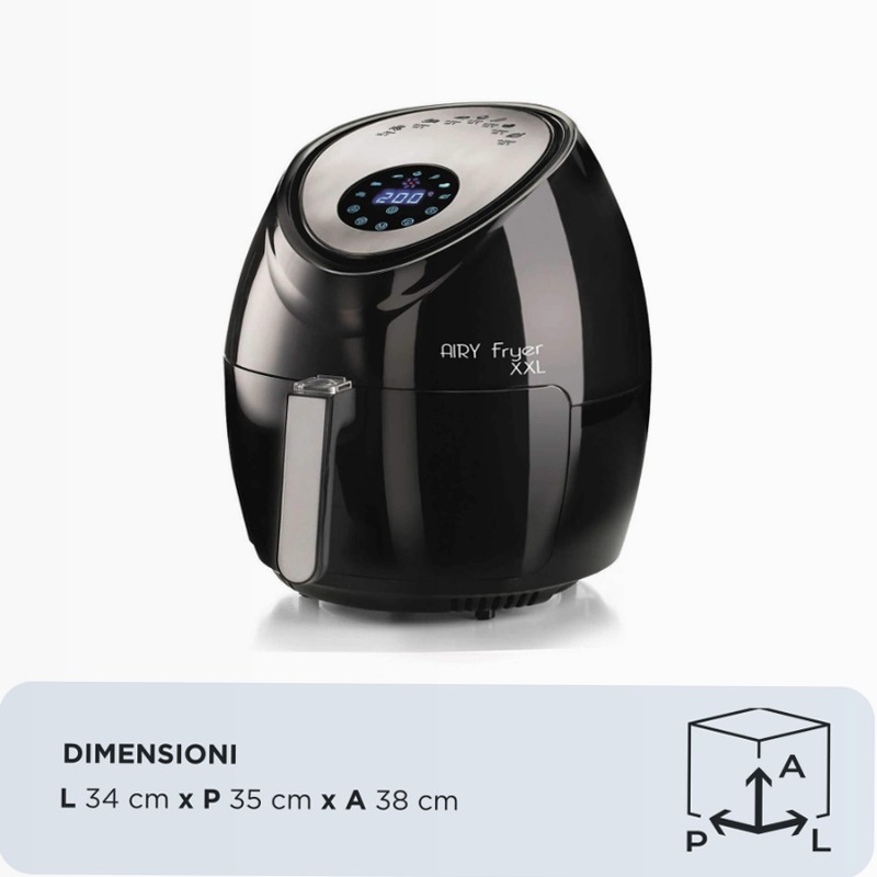 Friggitrice ad aria 7 Litri Ariete 4618 Nero 7lt