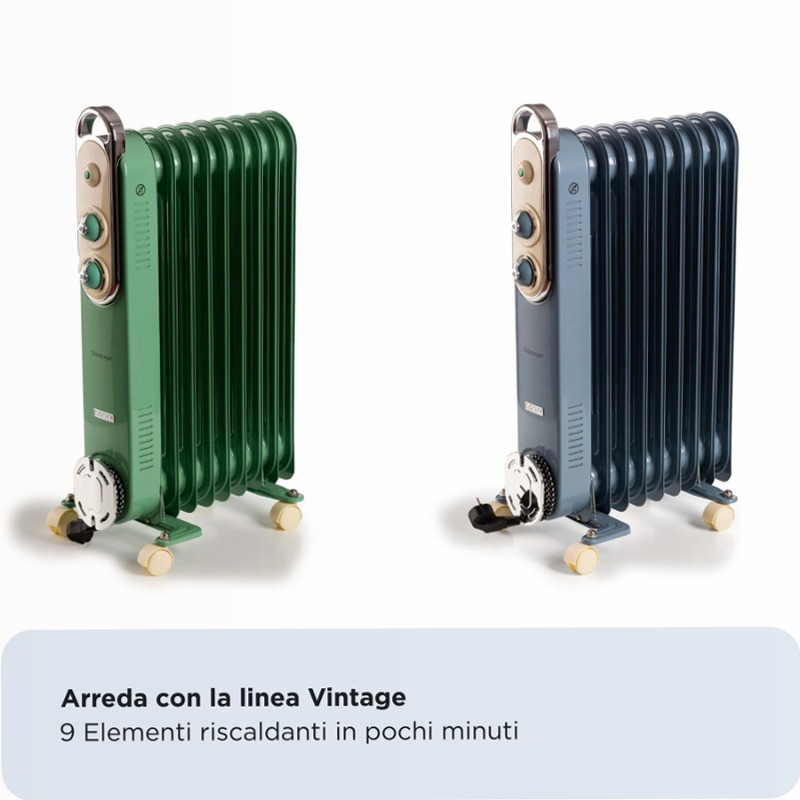 Radiatore a olio 9 elementi Ariete 8251 Celeste