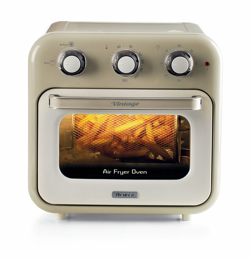 Friggitrice ad aria + Forno Vintage Ariete 4632 Beige 16lt