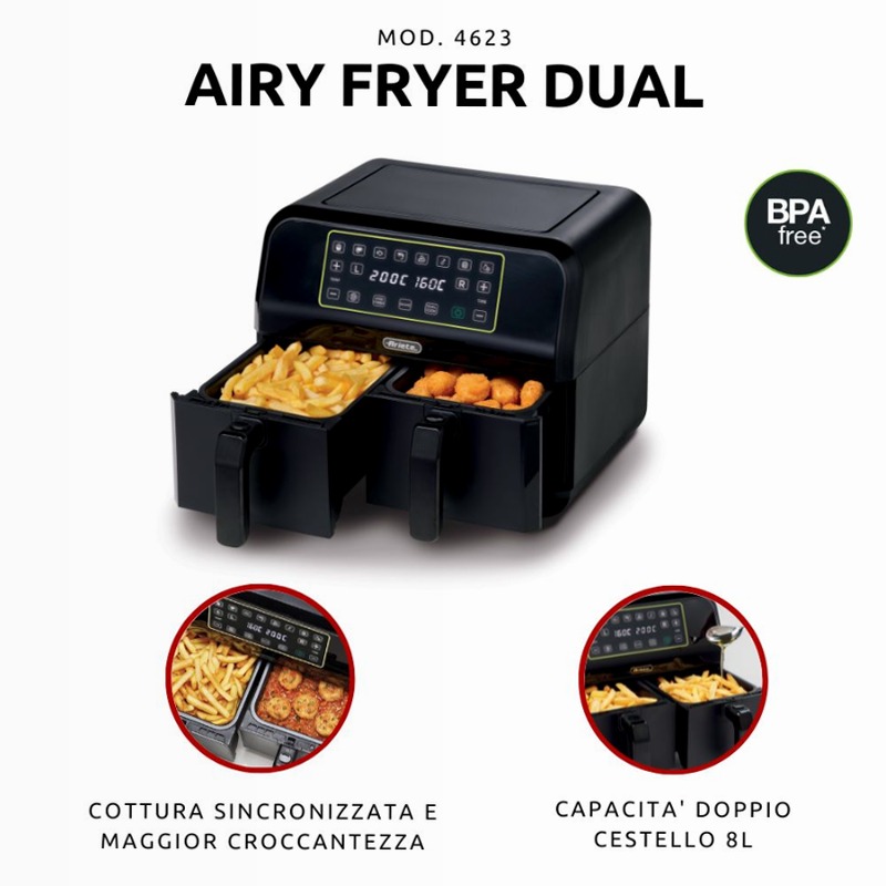 Friggitrice ad Aria Dual Ariete 4623 8lt