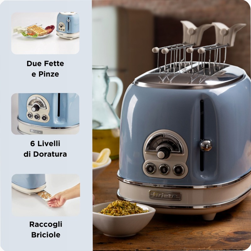 Tostapane Vintage Ariete 155 Celeste