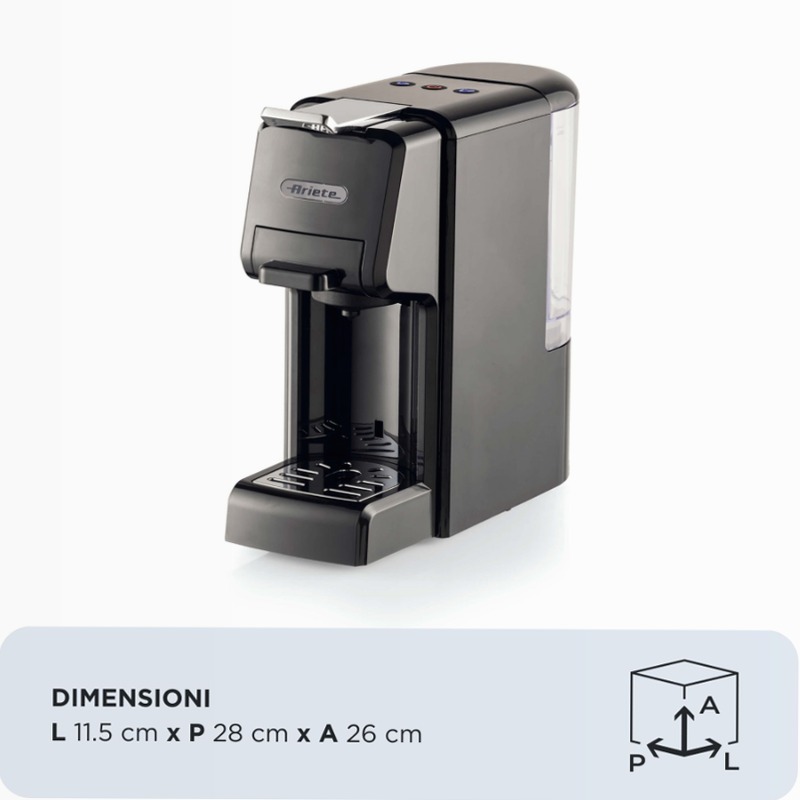 Macchina per caffè espresso Ariete 1304 Nero 0.7lt 19bar