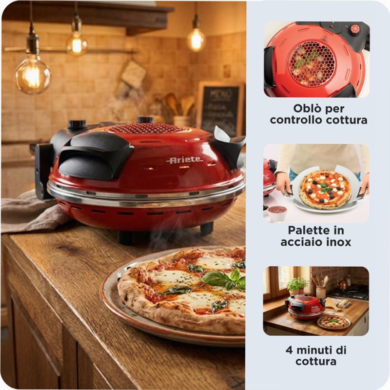 Forno Pizza Elettrico con Oblò