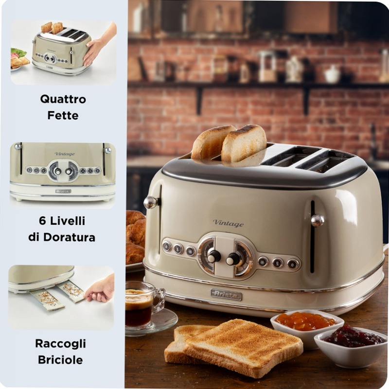 Tostapane Vintage Ariete 156 Beige