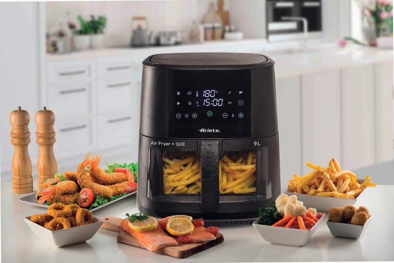 Friggitrice ad Aria 9L | 4630 Ariete Nero 9lt