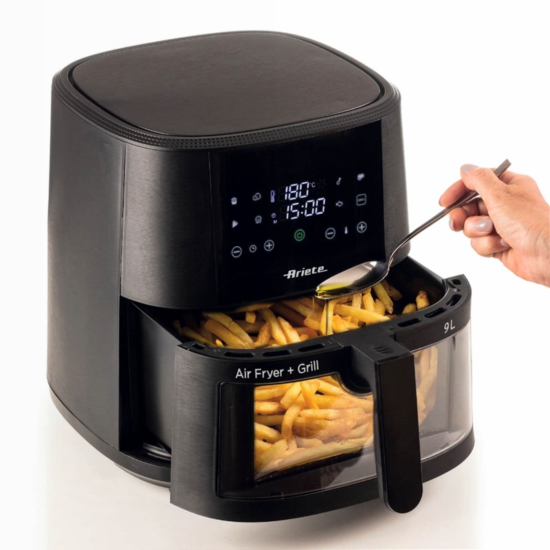 Friggitrice ad Aria 9L | 4630 Ariete Nero 9lt