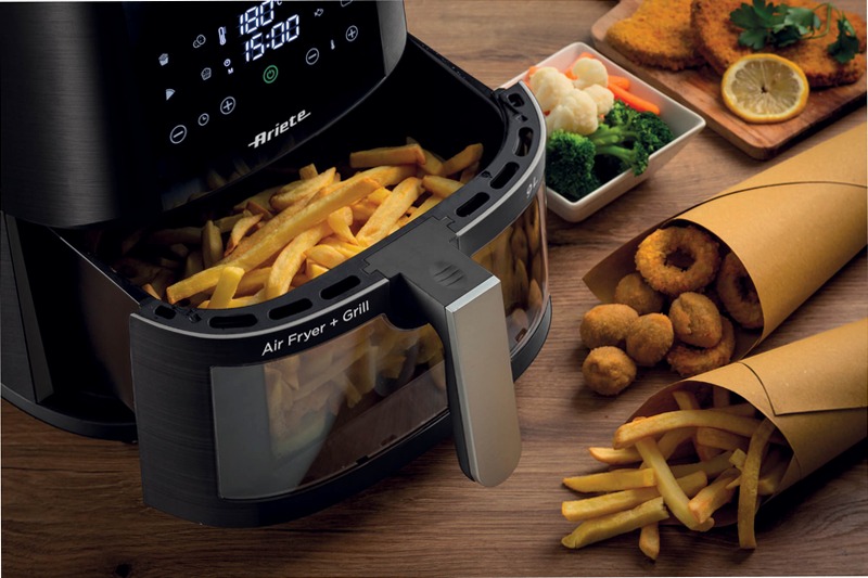 Friggitrice ad Aria 9L | 4630 Ariete Nero 9lt