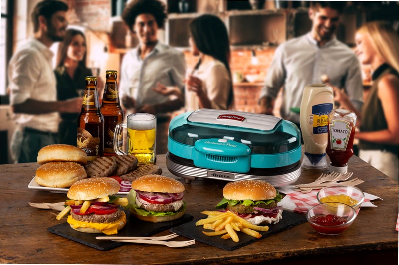 Hamburger Maker Party Time Ariete 205 Celeste