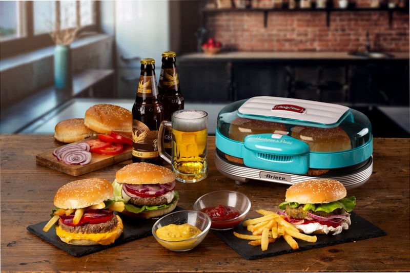 Hamburger Maker Party Time Ariete 205 Celeste