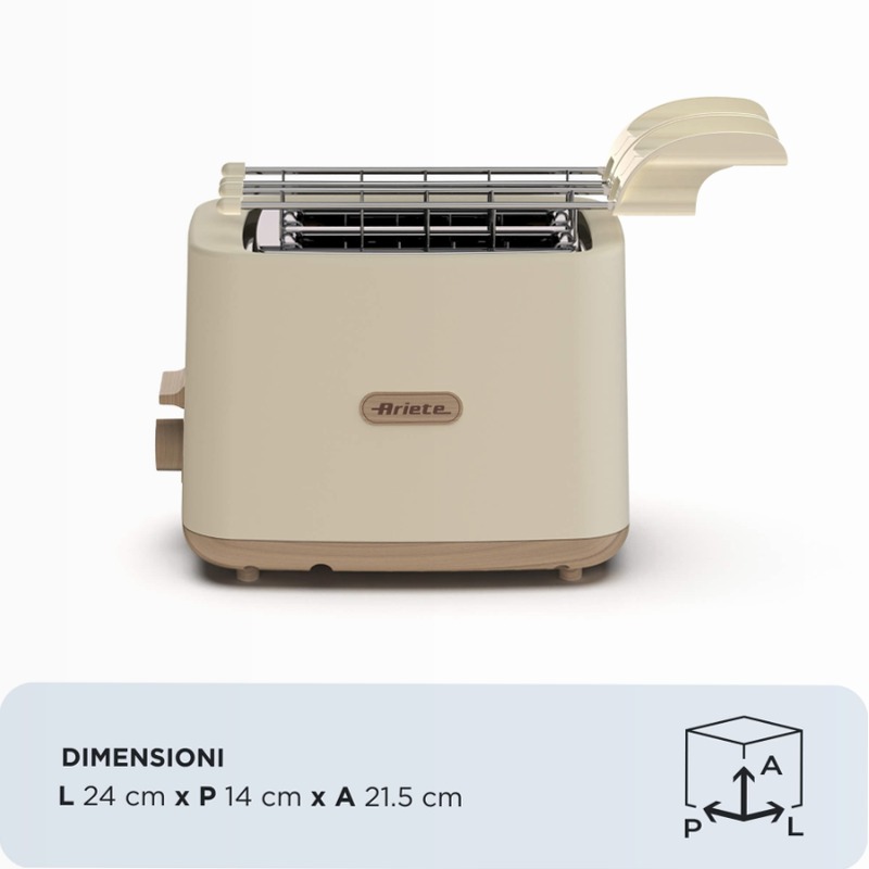 Tostapane Breakfast Wood | Ariete 157 Beige
