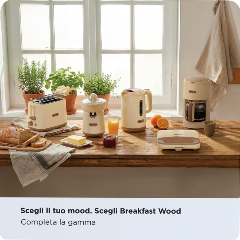 Tostapane Breakfast Wood | Ariete 157 Beige