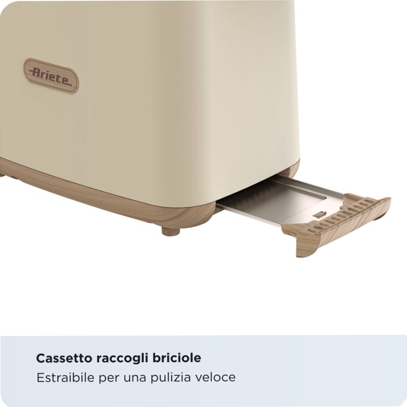 Tostapane Breakfast Wood | Ariete 157 Beige