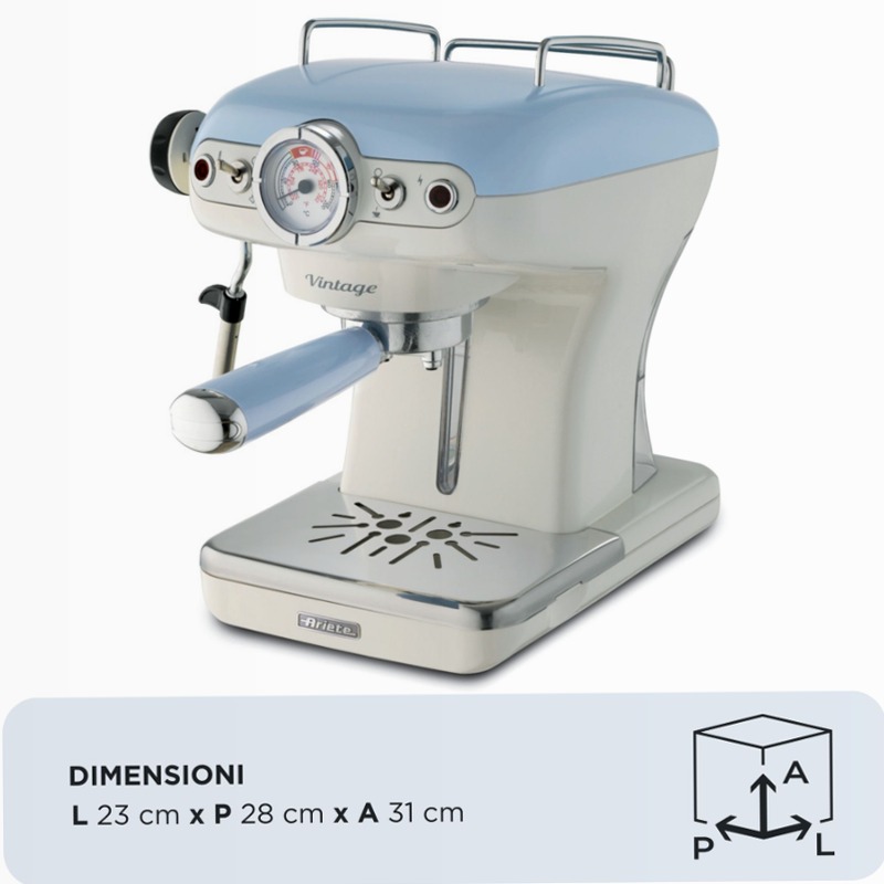 Macchina per caffè espresso Ariete 1389 Celeste 0.9lt