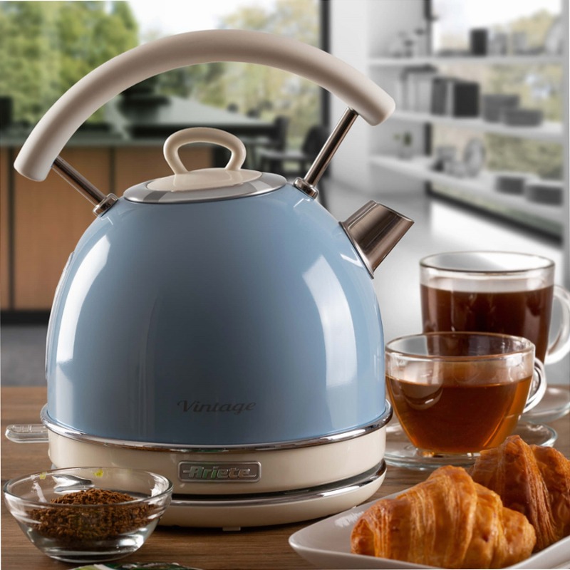 Bollitore Vintage Ariete 2877 Celeste Blu elettrico