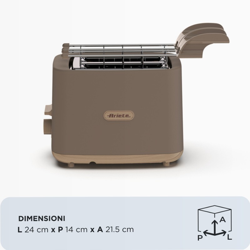 Tostapane Breakfast Wood | Ariete 157 Tortora
