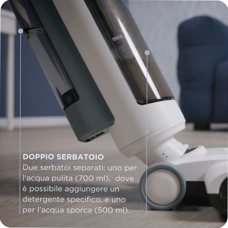 Lavapavimenti cordless Aqua Force Wash & Vacuum Ariete 2483