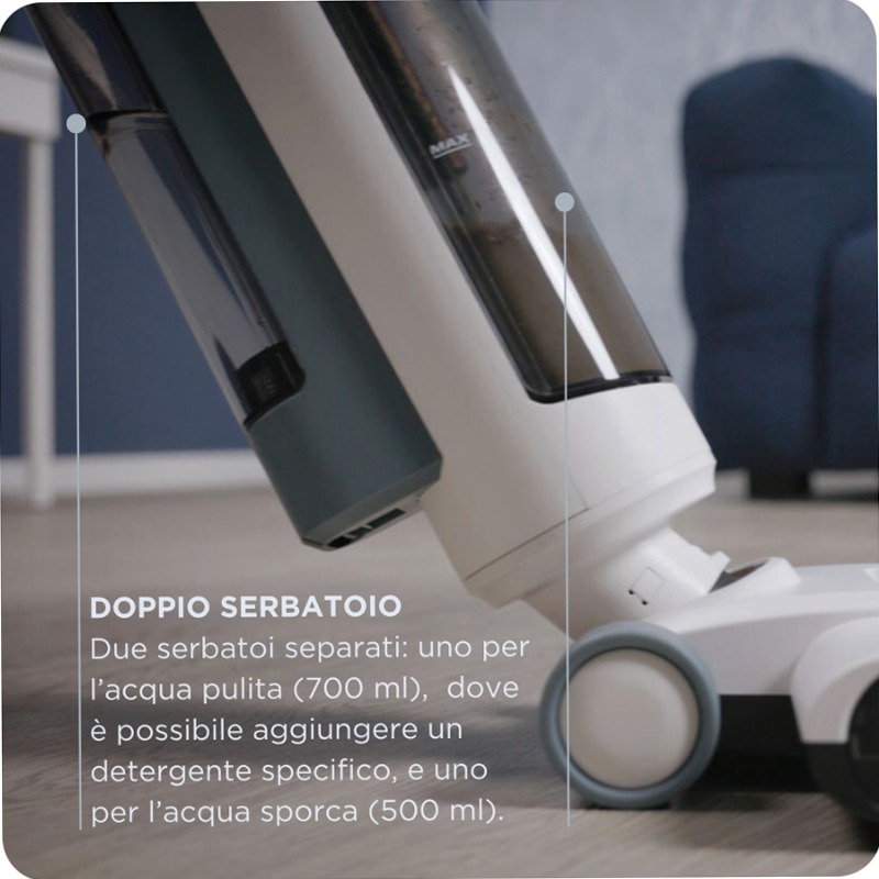 Lavapavimenti cordless Aqua Force Wash & Vacuum Ariete 2483