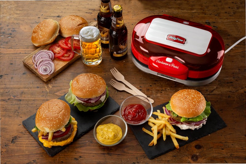 Ariete 205 Rosso - Hamburger Maker Party Time