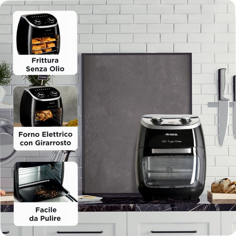 Friggitrice ad aria e forno Ariete 4619 Blu 11lt