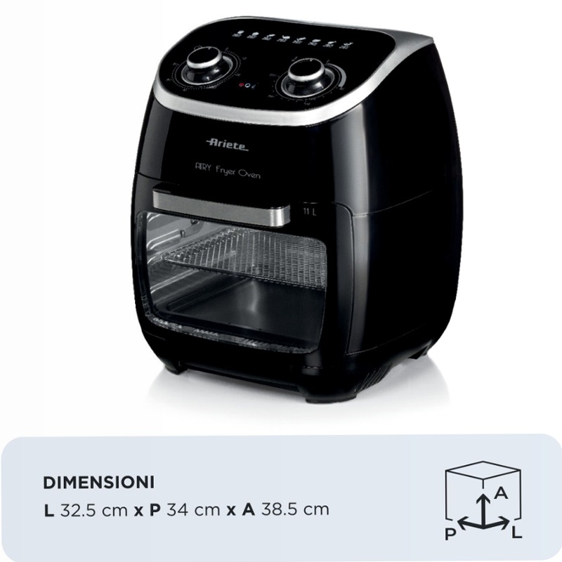 Friggitrice ad aria e forno Ariete 4619 Blu 11lt