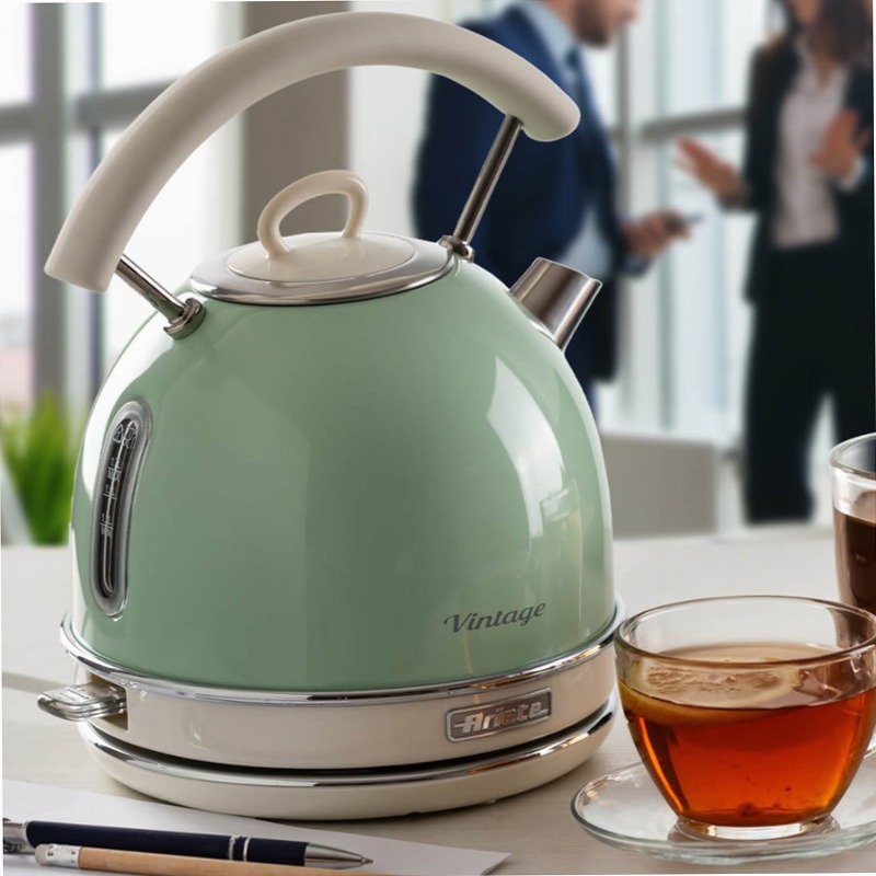 Bollitore Vintage Ariete 2877 Verde Blu elettrico