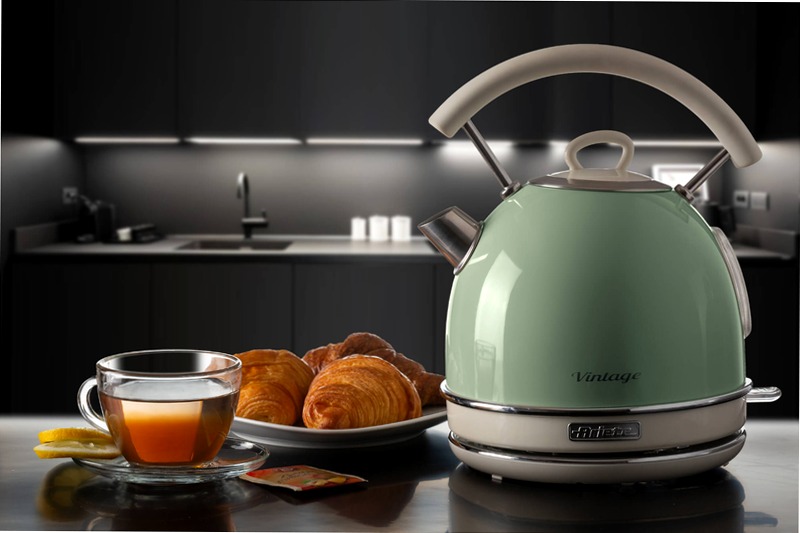Bollitore Vintage Ariete 2877 Verde Blu elettrico