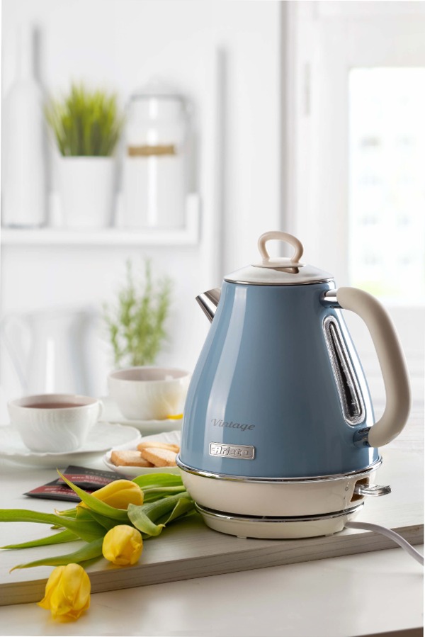 Bollitore Elettrico 1,7 Litri | Vintage Ariete 2869 Celeste Blu