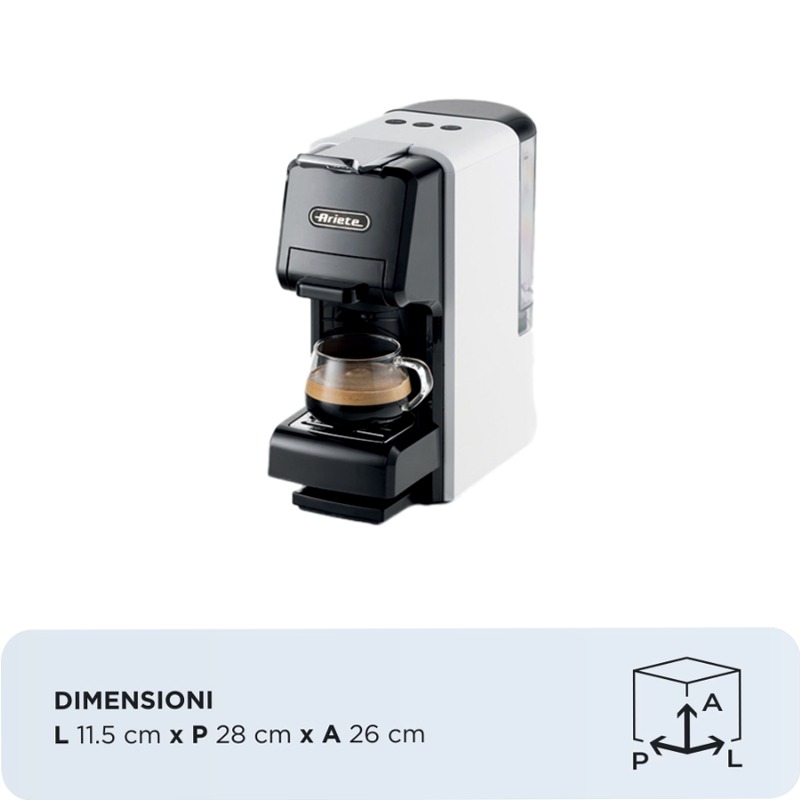 Macchina per caffè espresso Ariete 1304 Bianco 0.7lt 19bar