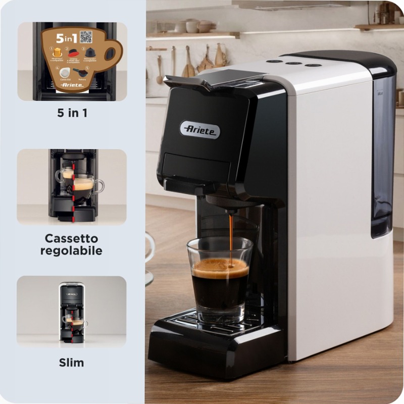 Macchina per caffè espresso Ariete 1304 Bianco 0.7lt 19bar