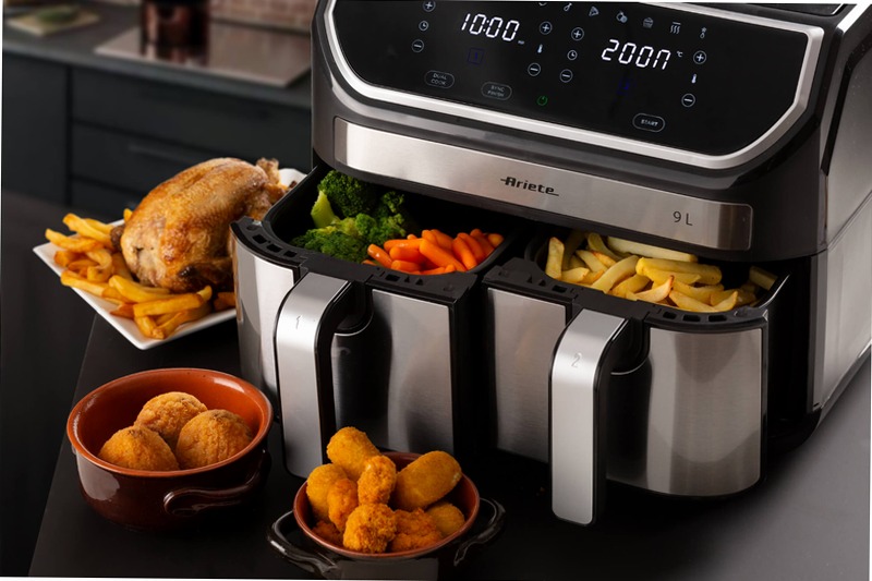 Friggitrice ad Aria 9L con Doppio Cestello 9lt