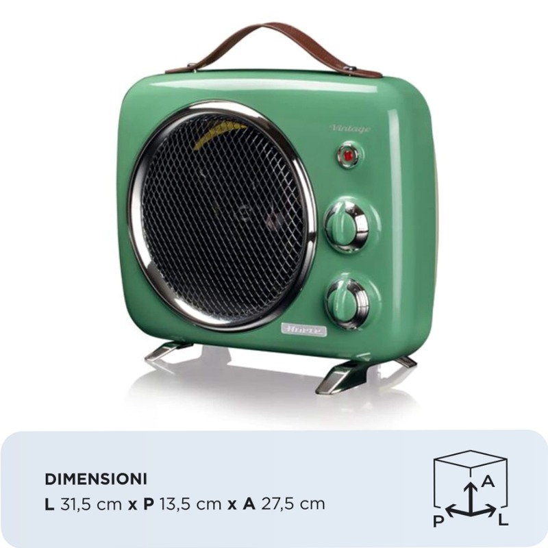 Termoventilatore Elettrico Ariete 808 Verde Blu