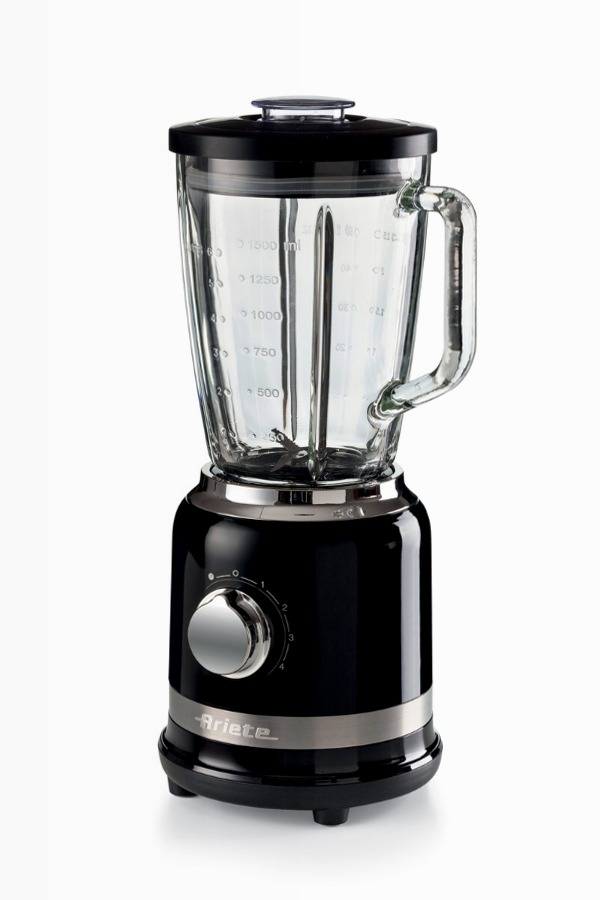 Frullatore Nero con Tazza in Vetro - Frullatore 585 Moderna