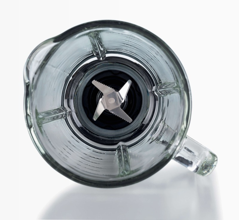 Frullatore Nero con Tazza in Vetro - Frullatore 585 Moderna