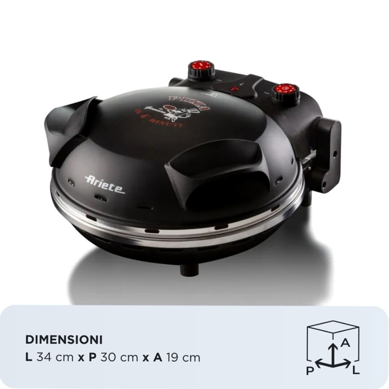 Forno Pizza in 4 Minuti | Ariete 909 Nero