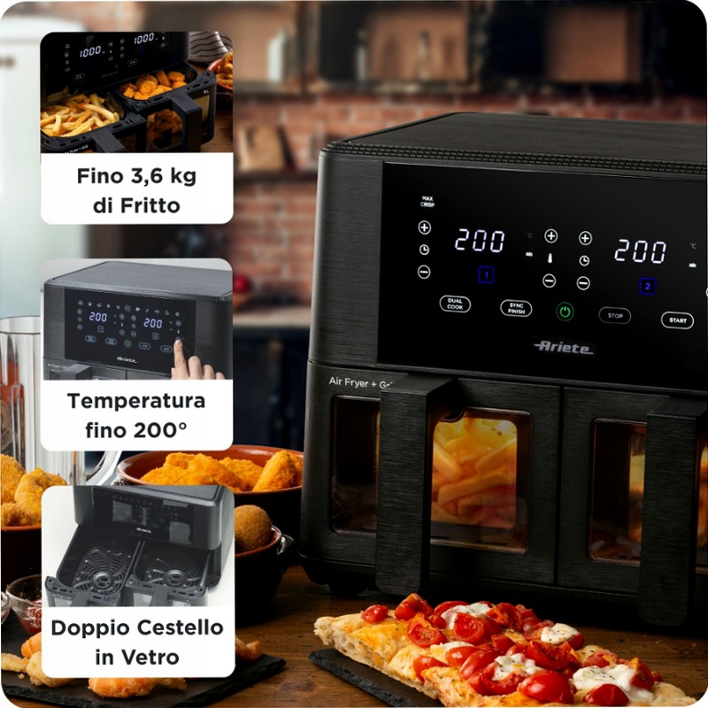 Friggitrice ad Aria 9L Doppia - Ariete 4631 9lt