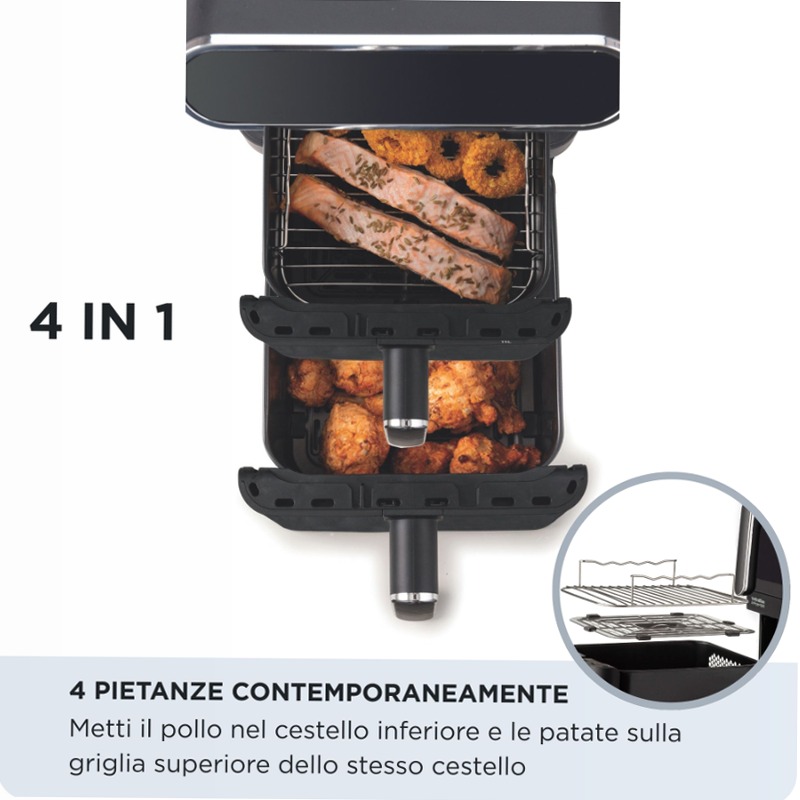 Friggitrice ad aria doppia verticale Ariete 11lt