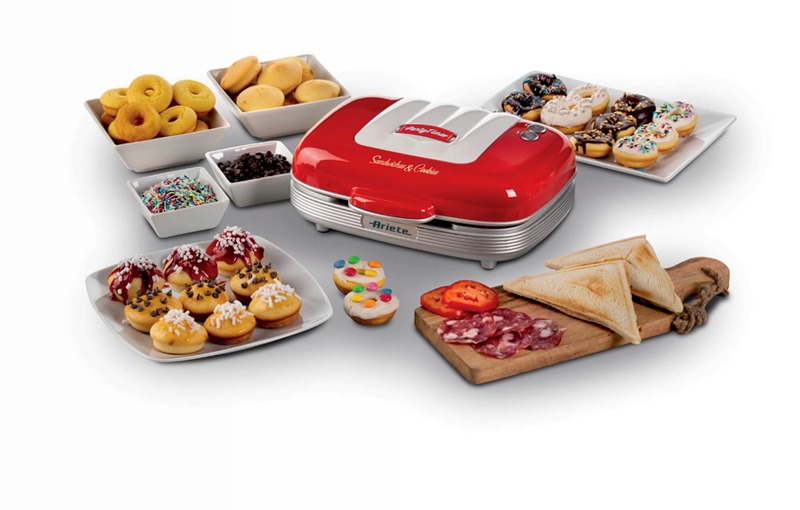 Piastra per Muffin, Sandwiches e Donuts Rossa | Party Time|Ariete 1972