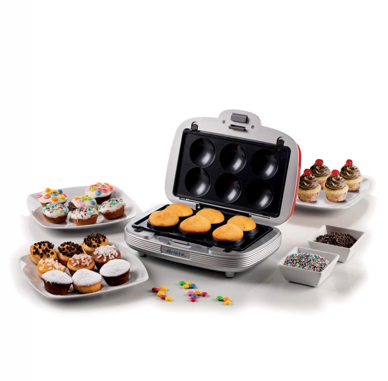 Piastra per Muffin, Sandwiches e Donuts Rossa | Party Time|Ariete 1972