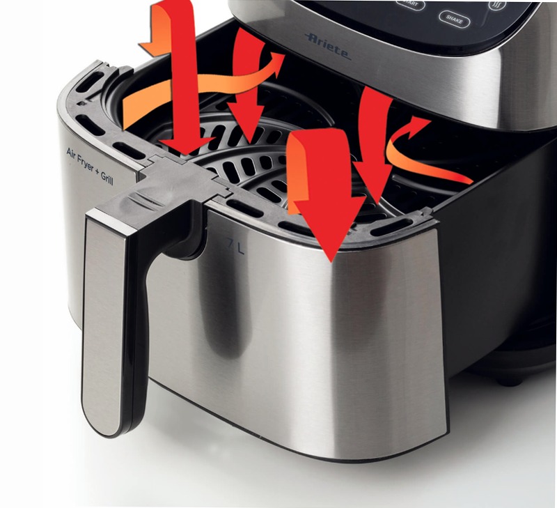 Friggitrice ad Aria 7L Ariete 4628 Metal Titanio 7lt