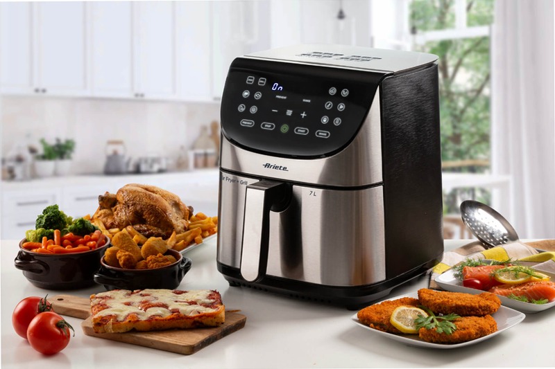 Friggitrice ad Aria 7L Ariete 4628 Metal Titanio 7lt