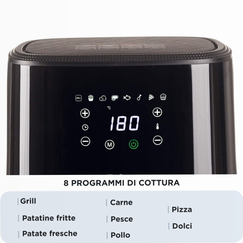 Friggitrice ad aria Ariete 4,5L Nero 4.5lt